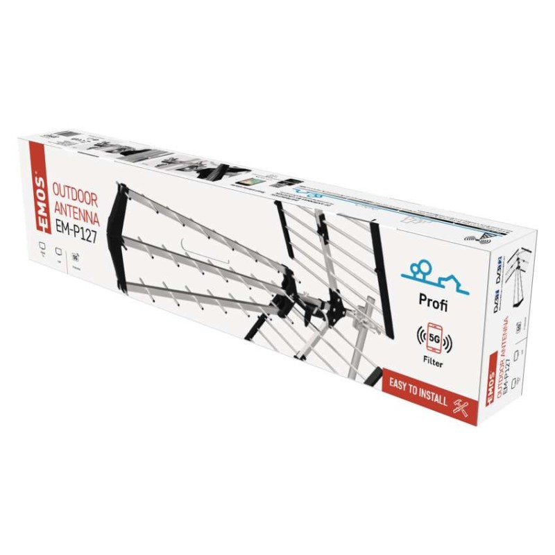 Antena zunanja PROFI EM-P127, DVB-T2, filtr LTE/4G/5G - slika 2